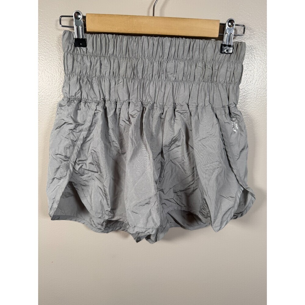 Free People Movement The Way Home Shorts Size Small Artic Mist Gray Lined Active